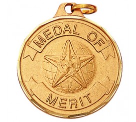 1 1/4 inch Medal of Merit E9993G