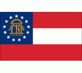 Georgia State Flag Indoor/Parade