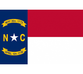 North Carolina State Flag Indoor/Parade