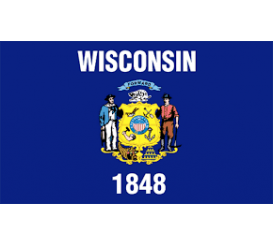 Wisconsin State Flag Indoor/Parade
