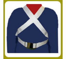 West Point Web Cadet Belt & Buckle With Two  Shoulder Strap #142