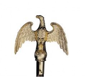 Gold Metal Eagle Pole Ornament. #7A