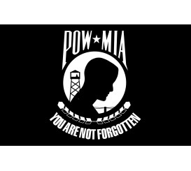 Outdoor POW/MIA Single Sided Flag